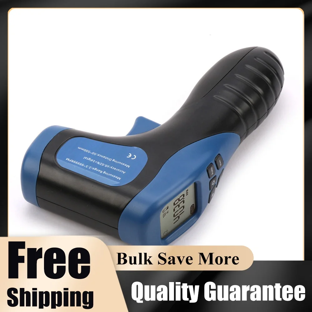 Handheld Digital Photo Tachometer RPM Meter 2.5RPM-99999RPM Non-Contact Motor Lathe Speed Gauge RPM Tach Speed Gauge Engine Use
