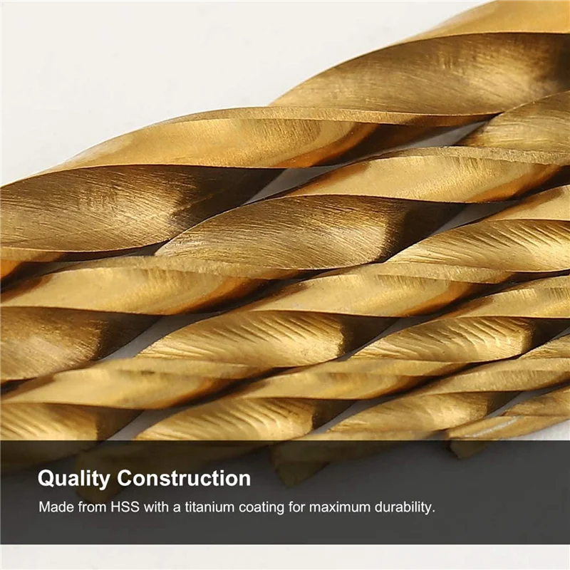 

Hot Sale-360 Pcs Titanium Drill Bit Set HSS Drill Bits For Metal, Steel, Wood, Plastic, Copper, Aluminum Alloy, 1Mm To 3.5Mm