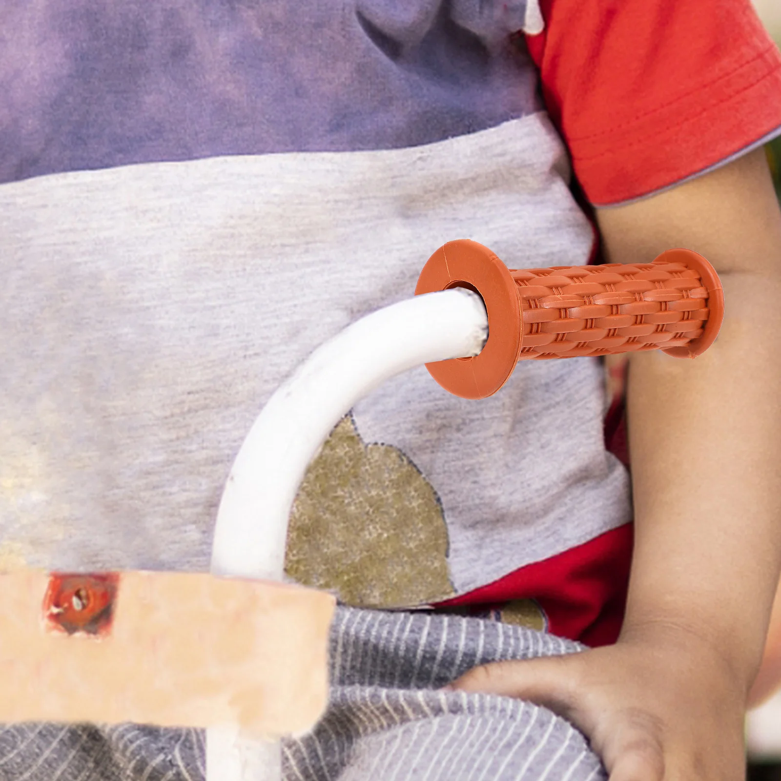 

1Pair Tpr Bike Handle Covers Non Slip Durable Multi Functional Woven Design Easy Installation for Bicycles and Scooters