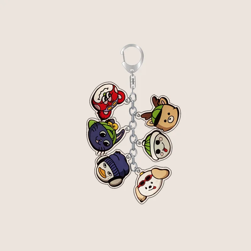 KPOP RIIZE Keychain Fashion Acrylic Pendant EUNSEOK SUNGCHAN WONBIN SEUNGHAN SOHEE Hanging Keychain Bag Accessories Fans Gift