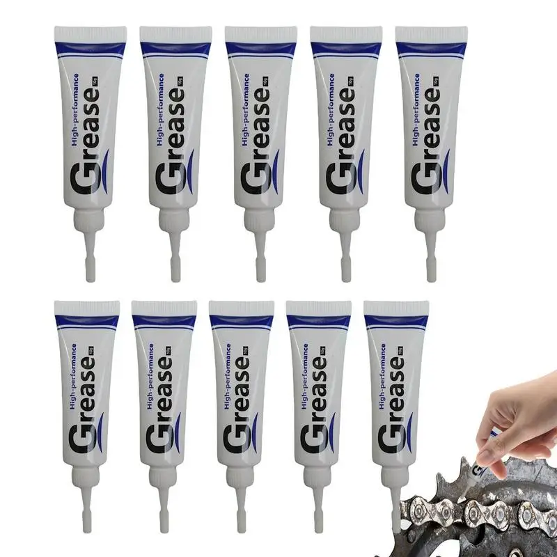 Performance Bicycle Grease 10pcs Bearing Grease Hub Lubricants Oil Lubricant Lube Lipid Elements Maintenance For Mtb Bicycles