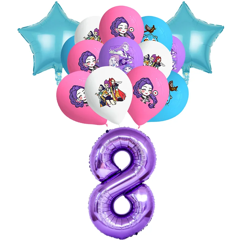 Geburtstagsparty-Dekoration Anime-Charakter Tischgeschirr Teller Becher Ballon-Set Banner Hintergrund Geschenktüte Schlüsselanhänger Party-Zubehör
