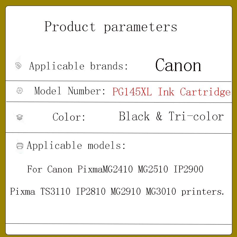 einkshop PG145 CL146 145 146 Compatible Ink Cartridge for Canon for Pixma MG2410 MG2510 TS3110 MG3010 Printer pg145 cl146