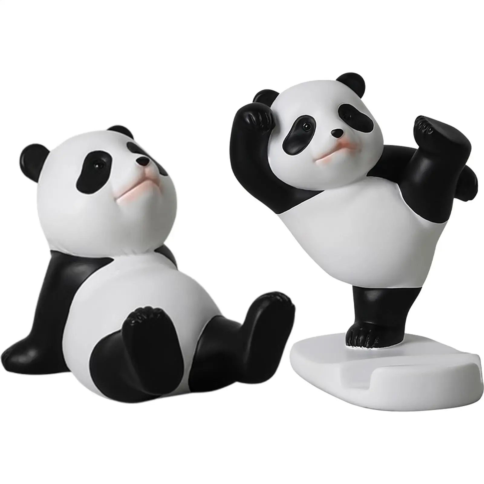 Niedliche Kreative Panda-Figuren Universeller Handy-Ständer für Zuhause und Büro Schreibtisch-Dekoration Telefonhalter