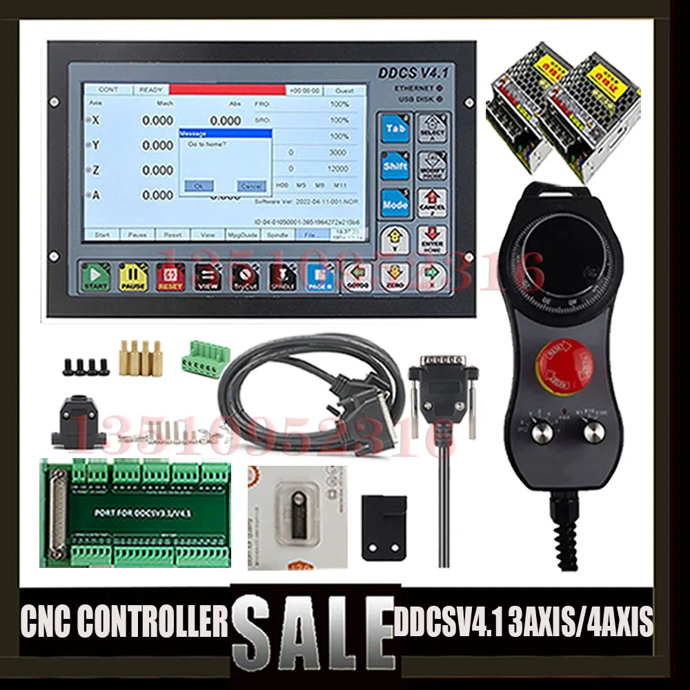 The Latest 3-axis /4-axis Cnc Motion Control System Ddcsv4.1 Independent Controller Off-line Controller Usb Interface