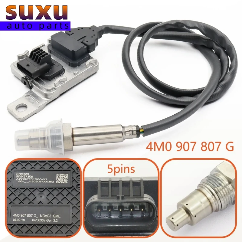 

Nitrogen Oxide NOx Sensor 4M0907807G For AUDI 4MB 4MG SQ7 TDI QUATTRO 16-19 4M0907807AQ 4M0907807B 4M0907807E 4M0907807H