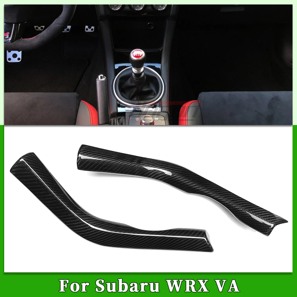 

2 шт. для Subaru WRX STI VA 2018 2019 2020 2021, салон автомобиля из углеродного волокна, центральная центральная переключение передач, боковая панель, аксессуары
