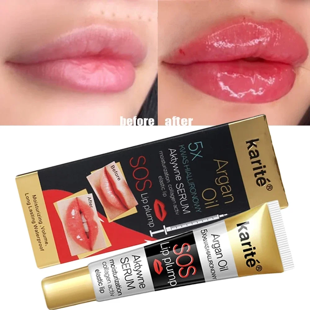 Instant Volumising Lip Plumper Serum Moisturizing Lips Repairing Mask Reduce Lip Fine Lines Collagen Lip Plumper Oil Gloss Care