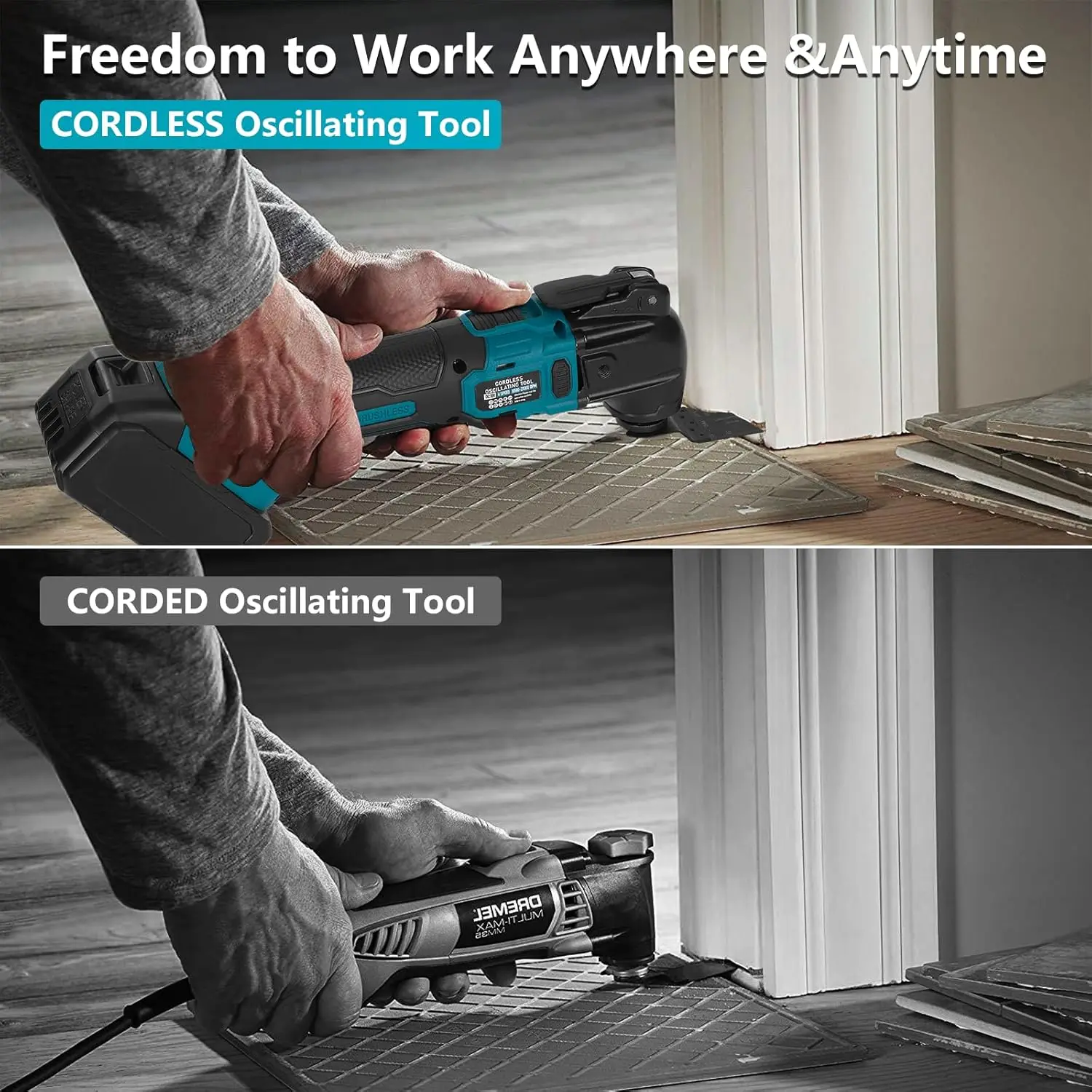 マキタ18Vリチウムイオンバッテリー用多機能ツール,6つの調整可能な速度を備えたマルチマスター,バッテリーは含まれていません