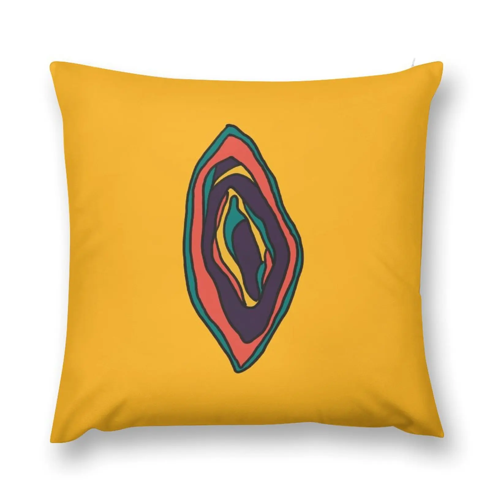 

Colorful Vagina Vuvla Throw Pillow Pillow Decor pillowcases for sofa cushions Room decorating items Sofa Cushions Covers pillow