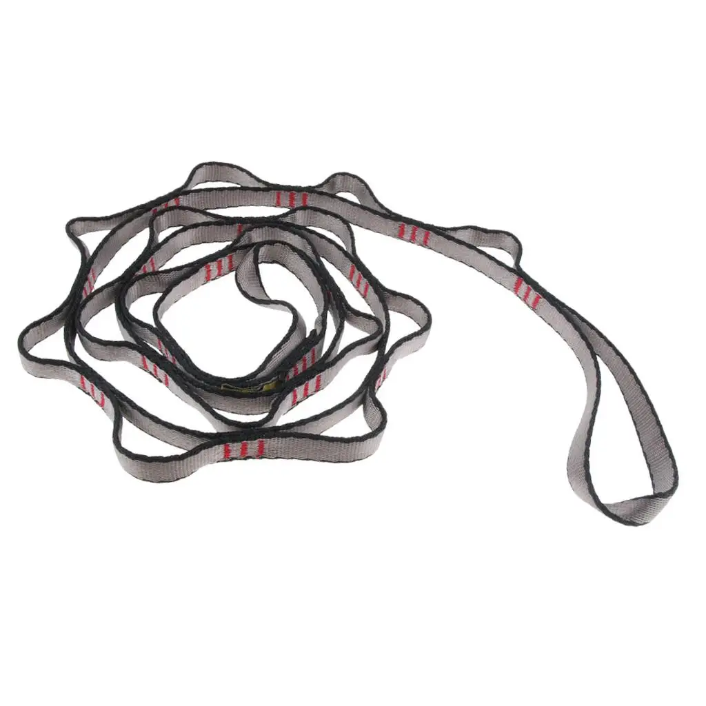 

Daisy Chain Rope Equipment Nylon 12 Loops Climbing Sling for Rappelling Hammock and Tree Climbing