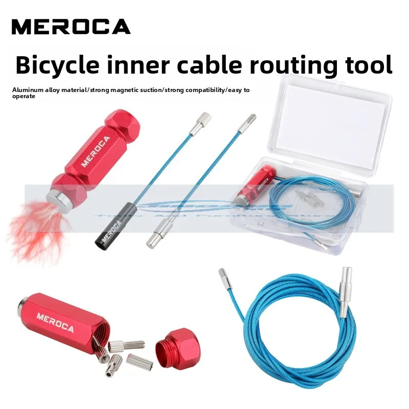 

Bicycle Universal Internal Routing Tool Aluminum Alloy Carbon Fiber Frame Cable Tube YouTube Installation Magnet Lead Threading