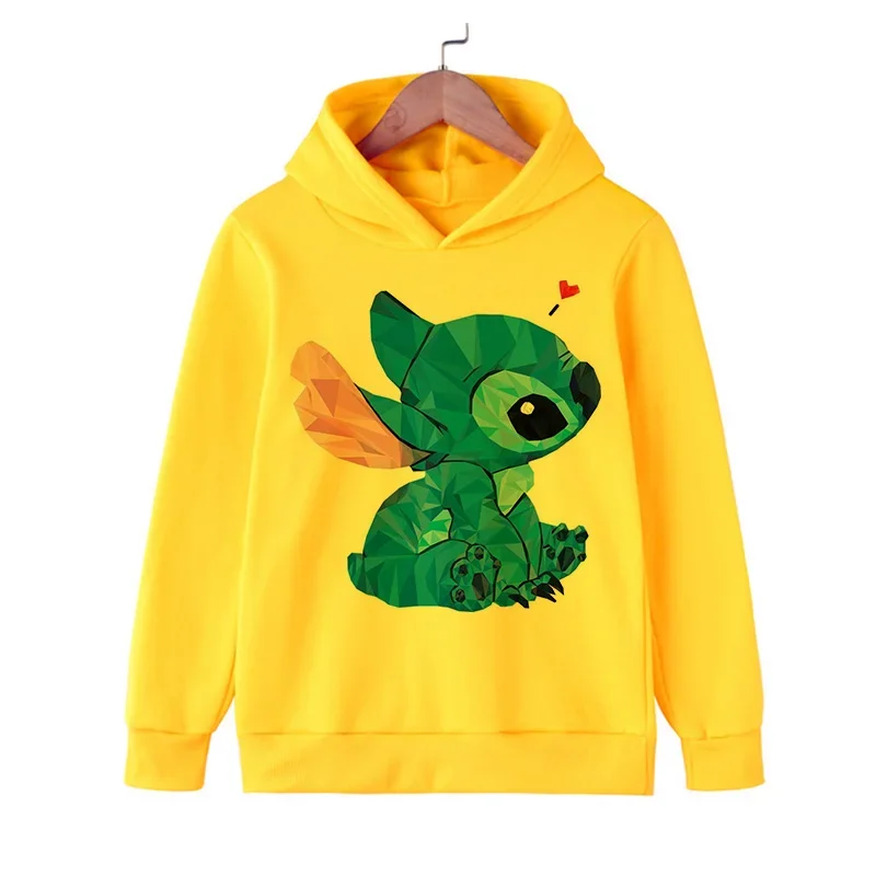 Sudadera con capucha de dibujos animados de Disney para hombre y mujer, ropa de Manga de Anime, Y2K, Lilo y Stitch