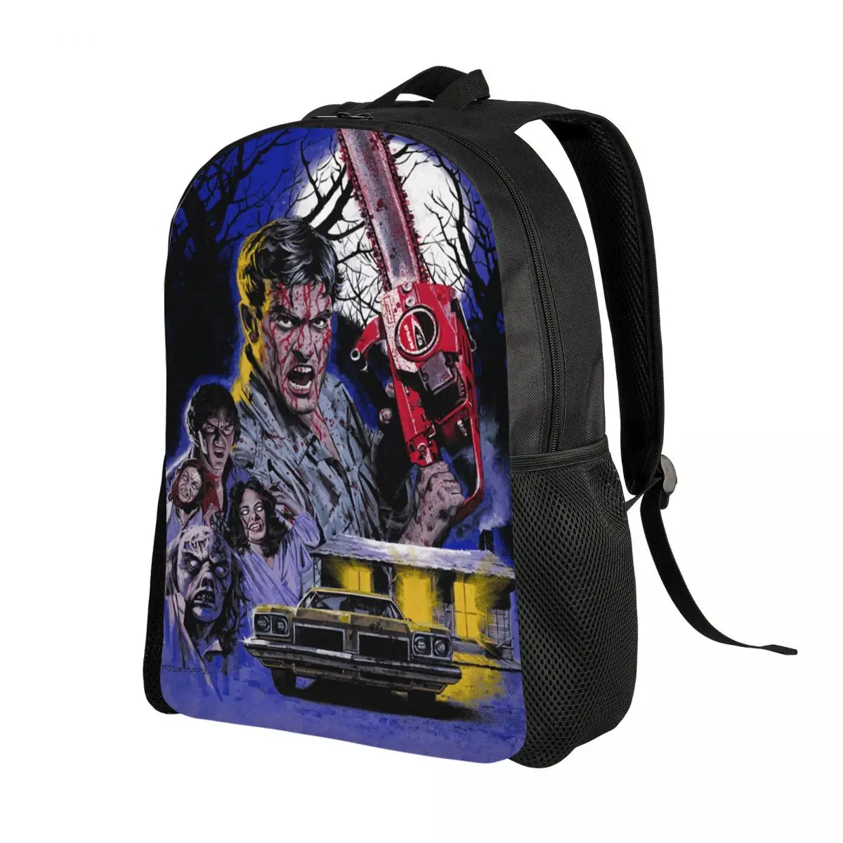 The Evil Dead Laptop Backpack Women Men Fashion Bookbag for School College Student Supernatural Horror Film Bag