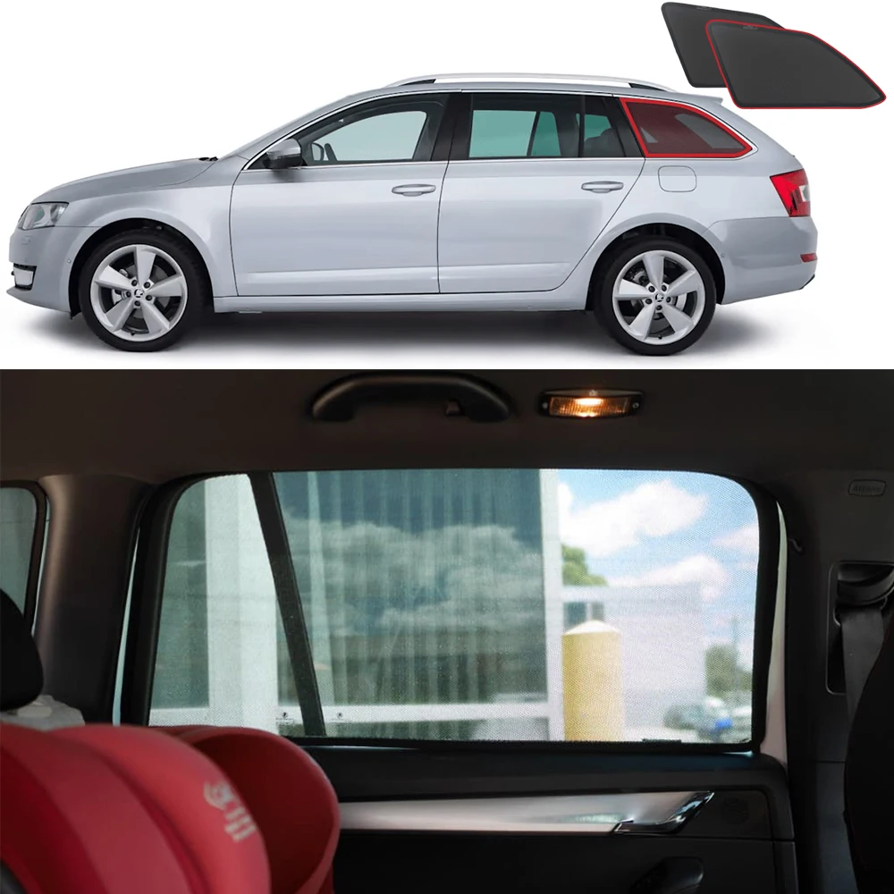 

For Skoda Octavia Scout Combi MK3 2012-2019 Magnetic Car Sunshade Front Windshield Curtain Rear Side Baby Window Sun Shade Visor