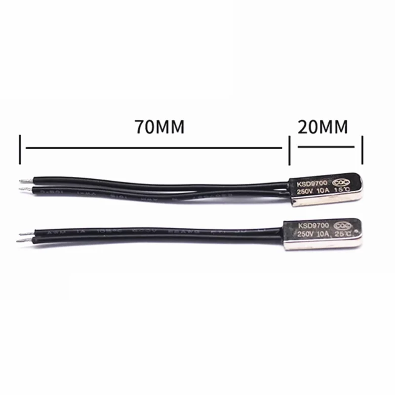 5pcs KSD9700 250V 5A 온도 스위치 열 제어 15-150 40 45 50 55 60 65 70 75 80 85 90 95 100 105 110 120 125 학위