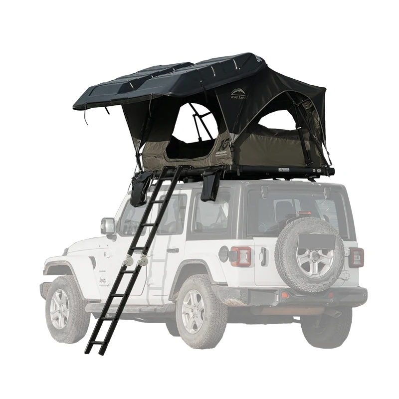 Automatic Electric Car Roof Top Tent with Solar Panel Oxford Fabric Four-season ABS Hard Shell Quick Automatic Opening Pop-up