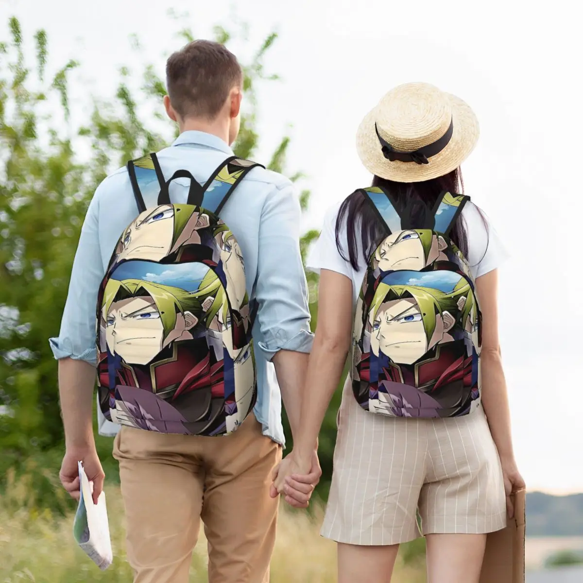 تي شيرت Anime Heroes حقيبة ظهر بسيطة وأنيقة من القماش