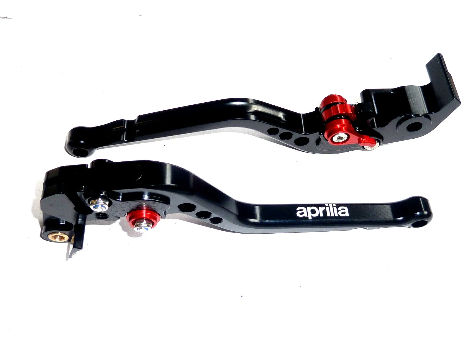 For Aprilia RSV4 RR 2009-2024 LONG BLACK BRAKE + CLUTCH LEVERS SET ROAD TRACK RACE - Image 2