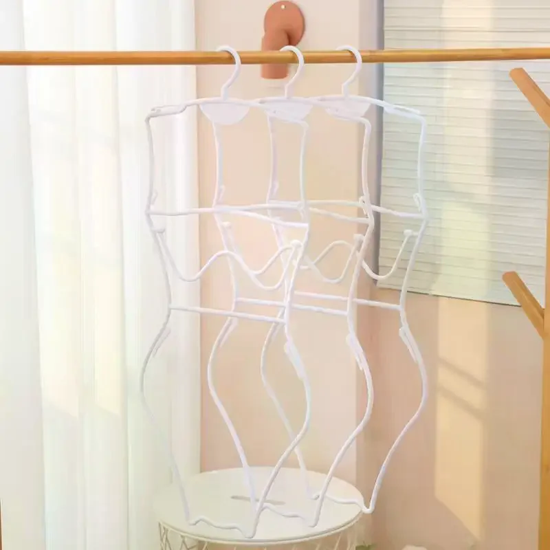 Body Shape Lingerie Hanger Foldable Durable Closet Organizer Swimsuit Hanger For Closet For Stores Boutiques Show Window Bedroom