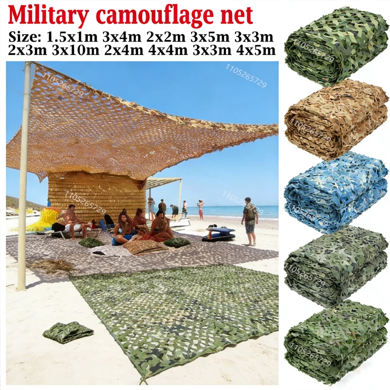 Camouflage Network Training Network, Sunshade Tent, Hunting Shelter, Outdoor Camping, Car Cover, Garden Bar Decora