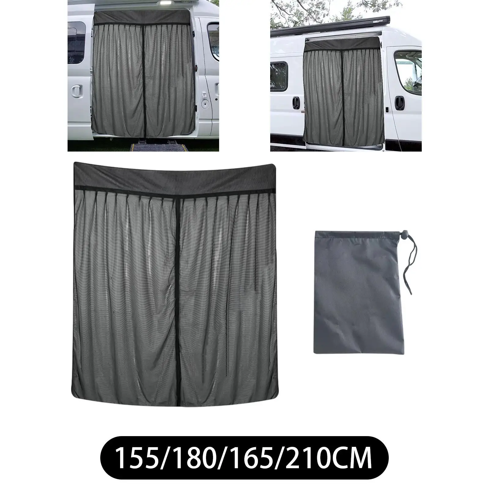 

Van Side Door Screen Fly Screen Net Supplies Protective Cover Multifunctional