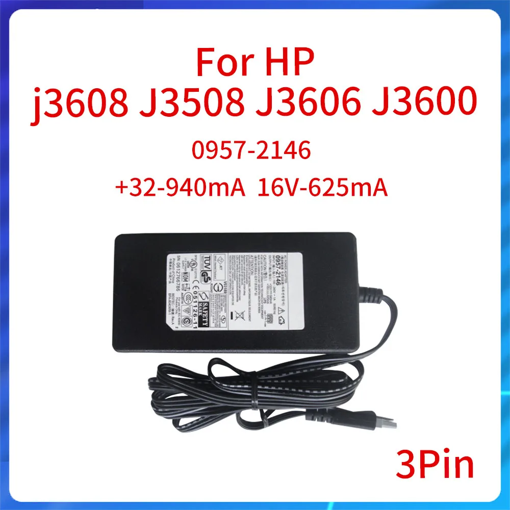 NEW Original 0957-2146 AC Power Adapter +32V-940mA 16V-625mA for HP J3608 J3508 J4308 J3606 Printer AC Power Supply Adapter