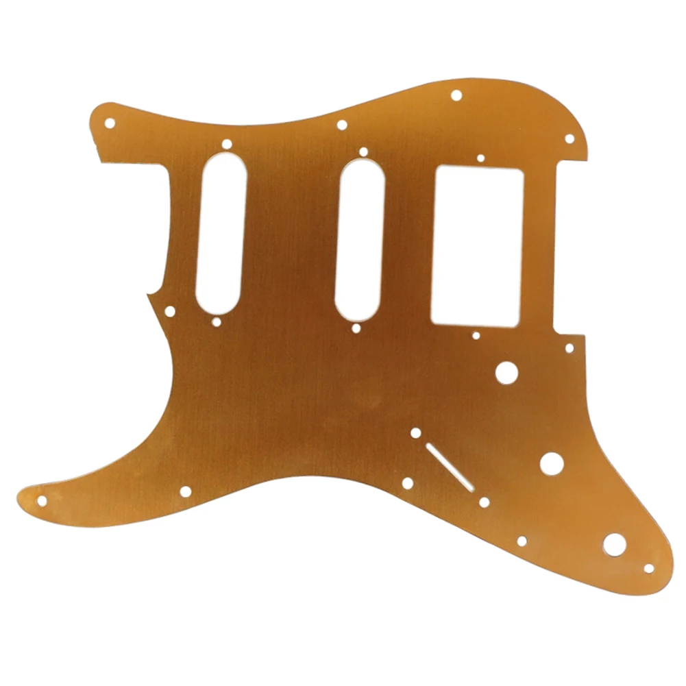 لوحة خدش معدنية للجيتار Pickguard مكونة من 11 فتحة لاستبدال ألومنيوم الجيتار الكهربائي SSH مصممة لتركيب الجسم القياسي #4
