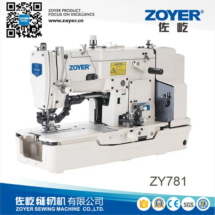 ZY781 Zoyer High Speed Lockstitch Straight Button Holing Sewing Machine
