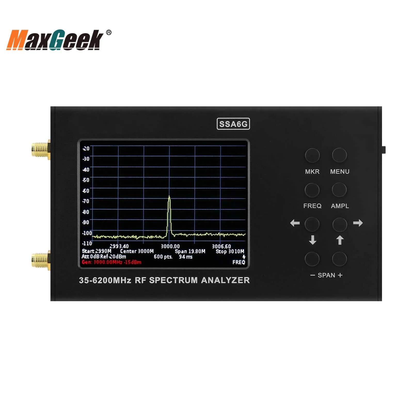 Wishcolor Portable SA6 Spectrum Analyzer Signal Generator + HT6 Log Periodic Antenna 0.6-10GHz EMC Antenna for 2G 3G 4G LTE