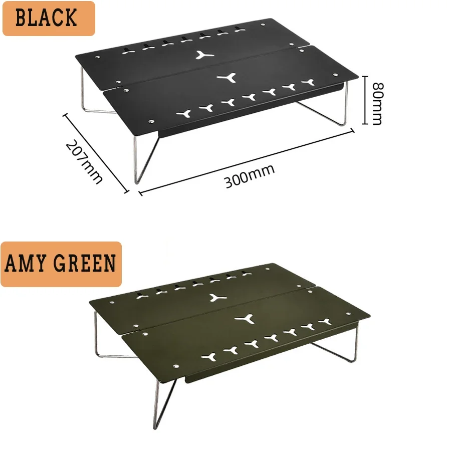 

Ультралегкий уличный мини-стол, Сверхлегкий компактный стол для походов, кемпинга, пешего туризма, пляжа, пикника, для кемпинга