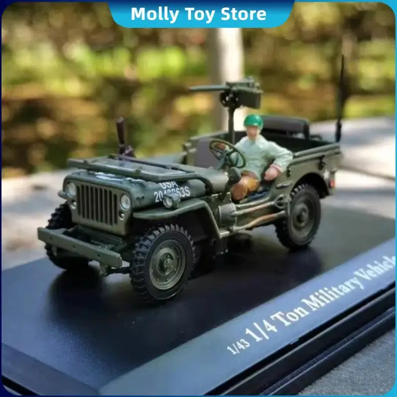 

Willis Jeep 1/43 фигурка модель автомобиля моделирование альпинистская модель автомобиля модель автомобиля Agermeister для коллекции, дисплея и подарков