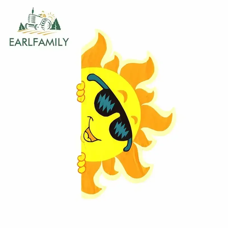 

EARLFAMILY 13cm X 7.6cm For Summer Sun Car Decal Graffiti Car Stickers Bumper Vinyl Material Graffiti Scratch-Proof Decoration