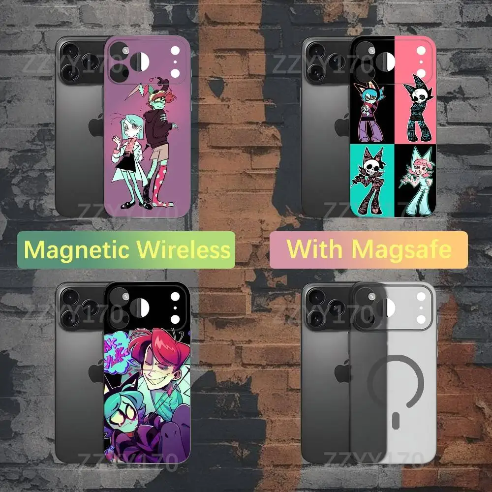 

Cute P-Pyschocuties Phone Case For iPhone 17,16,15,14,13,12,X,XS,Pro,Max,Plus,E,Air,Mini with Magsafe Magnetic Slim Frosted