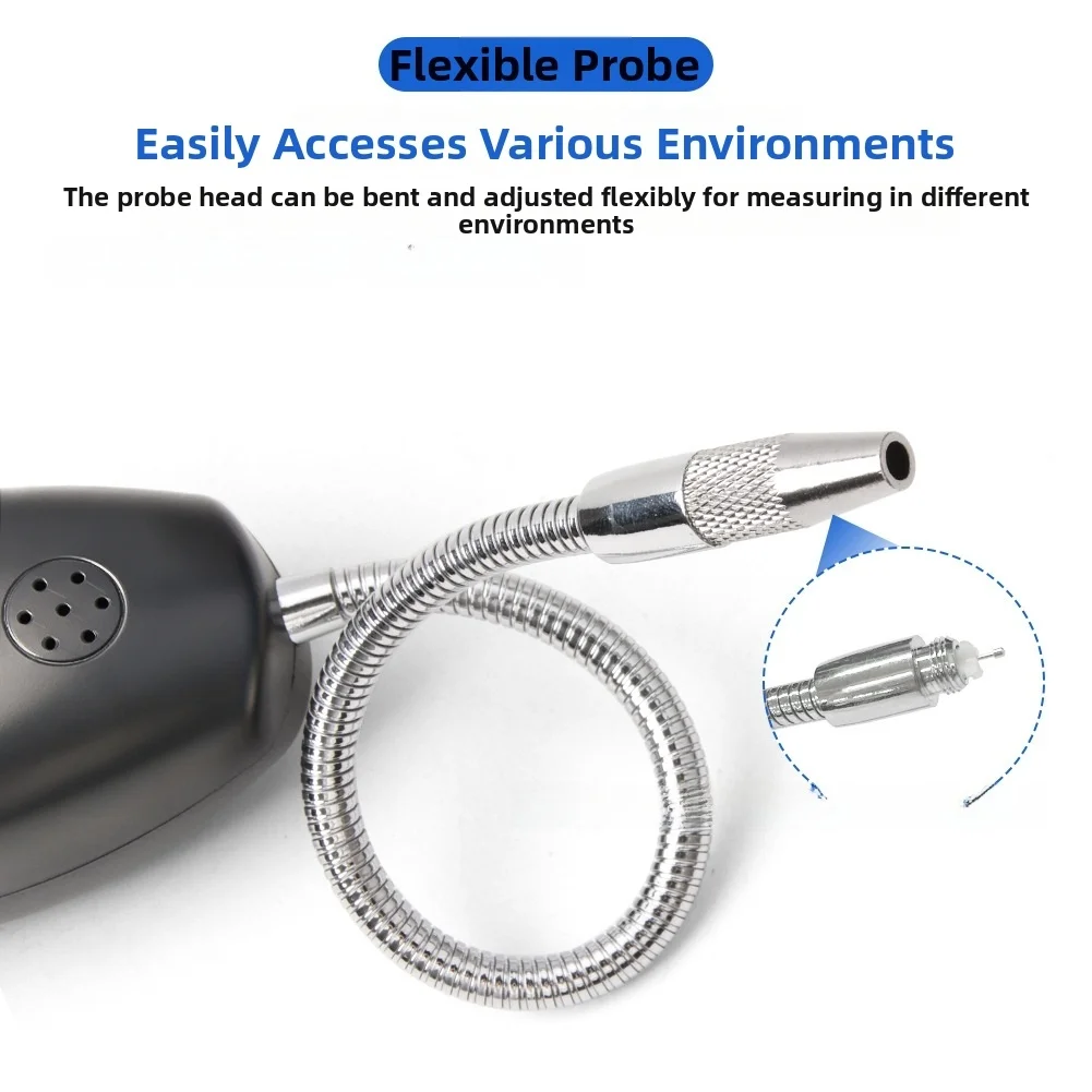 1Pc Car AC Cooling Agent Leak Detector With Vibration Alarm And Flexible Probe For R12 R22 R134a R410A Refrigeration System Test