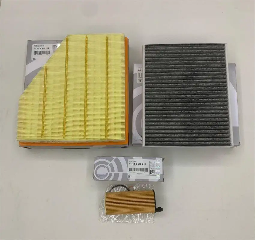 3PCS For BM 320i 330i f30 LCI 2.0T air filter 13718605164 oil filter 11428575211 cabin filter 64119237555