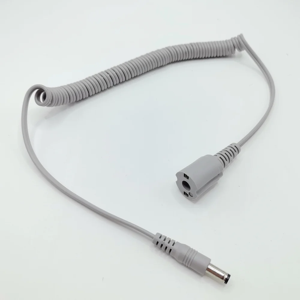 Wtyczka DC Mocna maszyna do manicure Akcesoria Wiertarka do paznokci Rękojeść Przewód zasilający Do elektrycznej wiertarki do paznokci 20 mm Szary uchwyt Lina