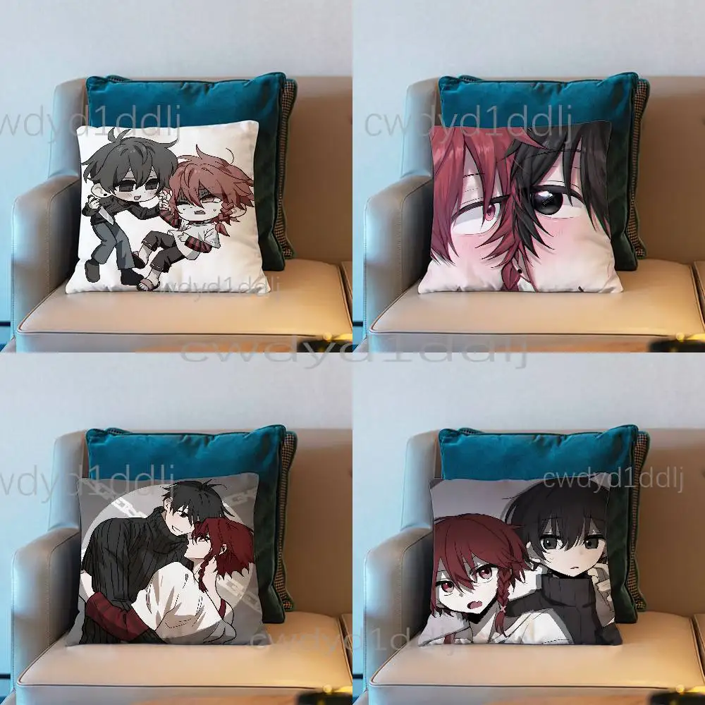 

Zeno Remake Anime Pillow Case Short Plush Sofa Decorative Gift Home Double-sided Printing Cushio