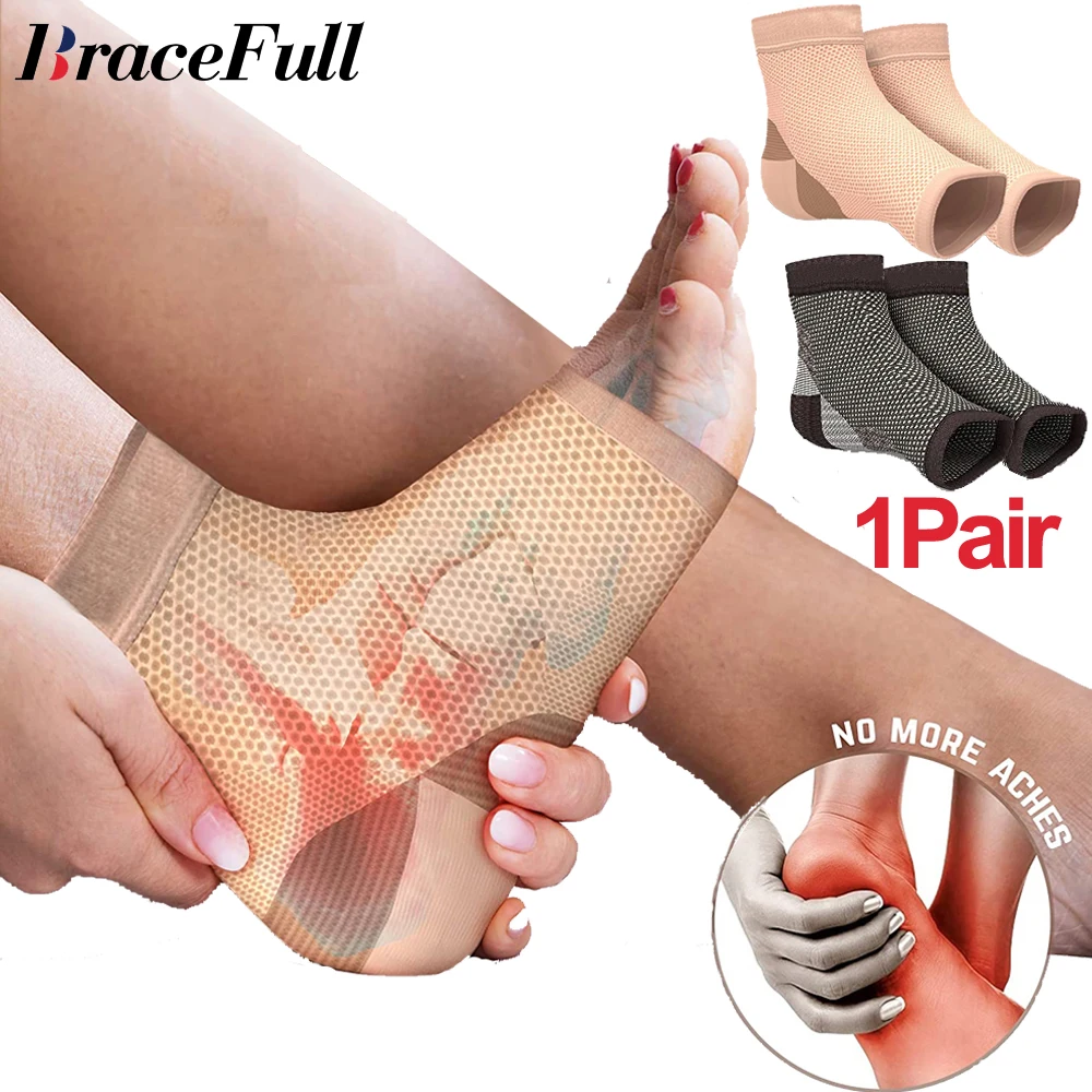 1Pair Plantar Fasciitis Compression Socks for Women & Men,Best Ankle Compression Sleeve,Provides Arch Support & Heel Pain Relief