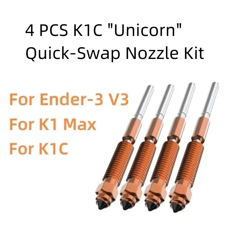 K1C Quick-Swap Nozzle Kit for Creality K1 Max K1C Ender-3 V3 Swift Installation High-Flow Printing Upgraded