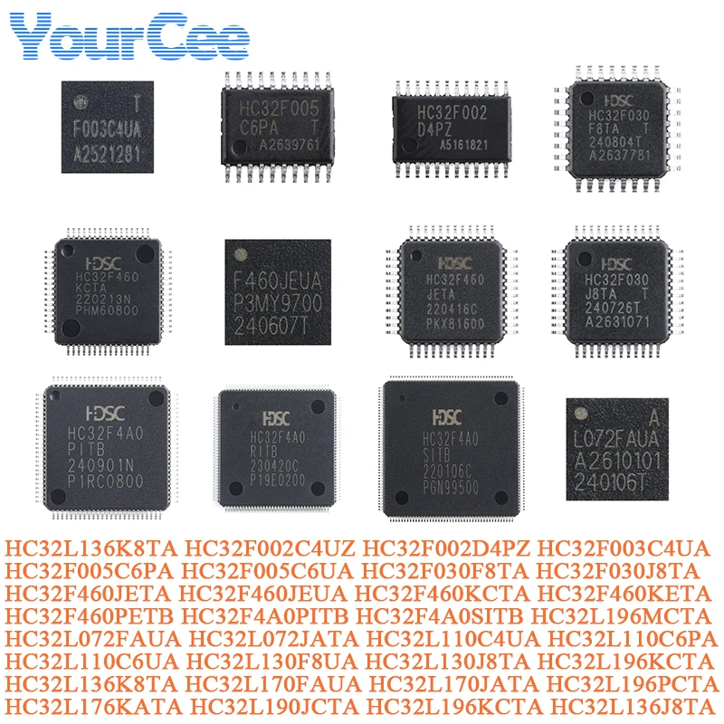 HC32L196KCTA-LQFP64 HC32L196PCTA-LQFP100 HC32L196MCTA-LQFP80 HC32L190JCTA-LQ48 HC32L196KCTA-LQ64 HC32L136K8TA-LQ64 HC32F002C4UZ