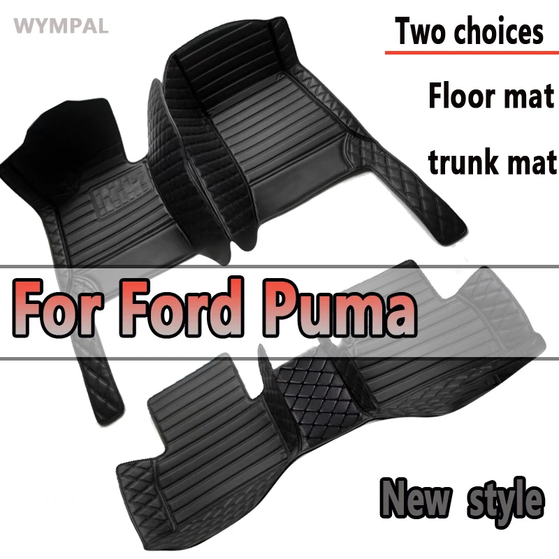 Car Floor Mats For Ford Puma 2020~2022 Anti-dirt Pads Waterproof Floor Mat Accesorios Para Auto Reduces Friction Car Accessories