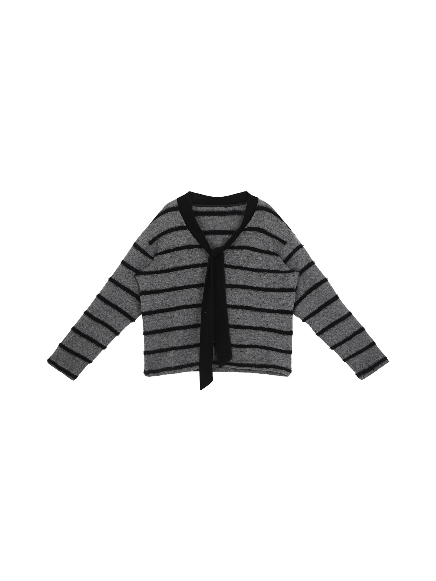 

Свободная женская футболка Long Sve в полоску с базовым слоем, удобный корейский повседневный топ для осеннего сезона