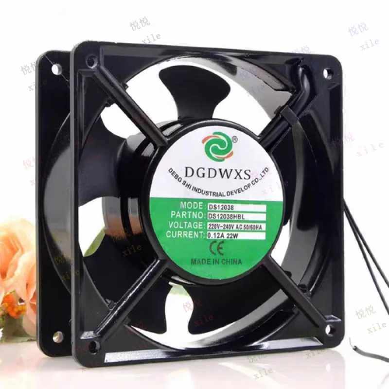 

L L FOR DGDWXS DS12038HBL AC220V 0.12A 22W 12CM Cabinet Cooling Fan