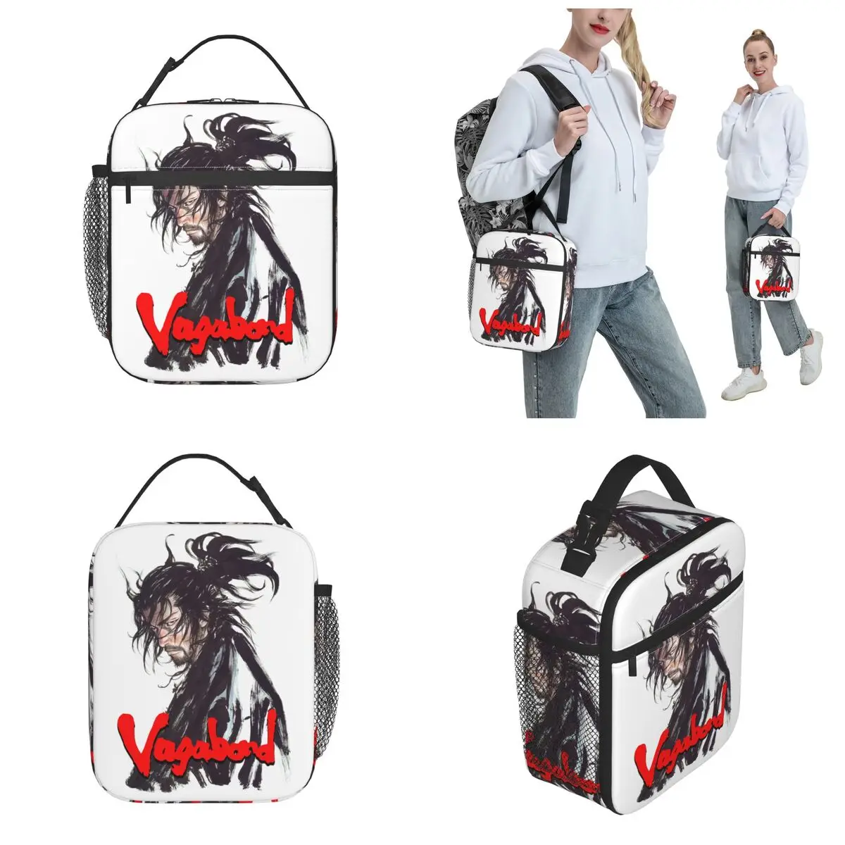 Vagabond Classic Manga Miyamoto Musashi Thermal Insulated Lunch Bags Office Portable Box for Lunch Cooler Thermal Lunch Box