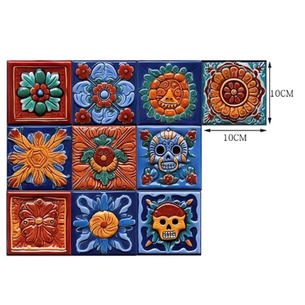 Decoration Options Mexican Tiles DIY Decoration Options Decals Decorating Needs Mexican Tiles PVC Ample Quantity