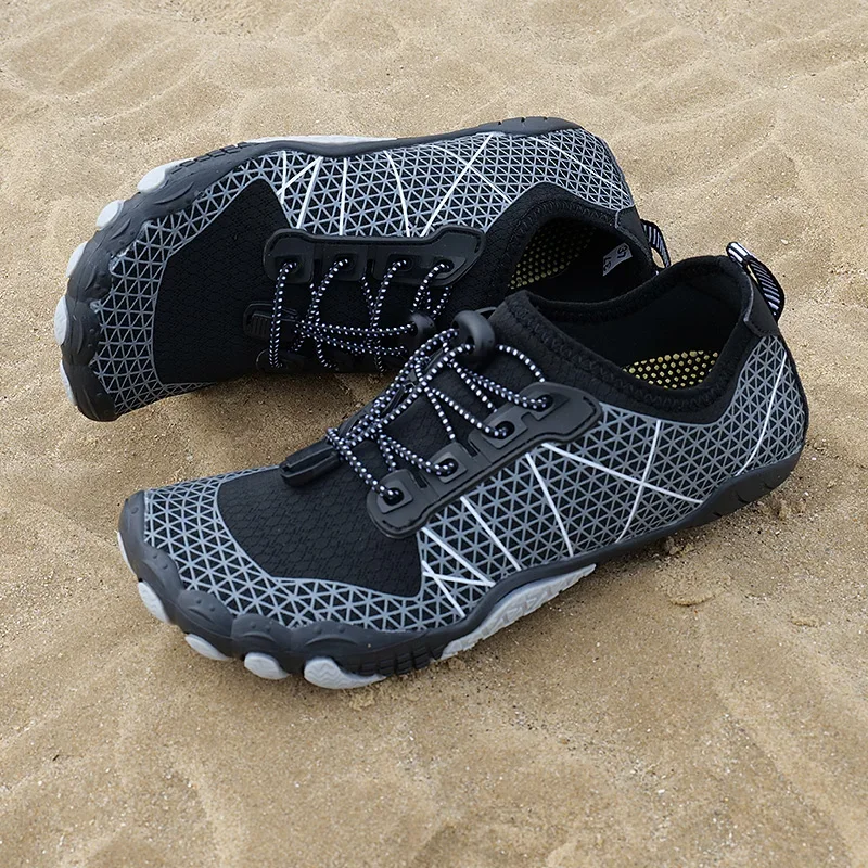 Men's Water Shoes Unisex Quick Dry Wading Shoes Rubber Sole Non-Slip Breathable Casual Sports Shoes Fitness Beach Swimming