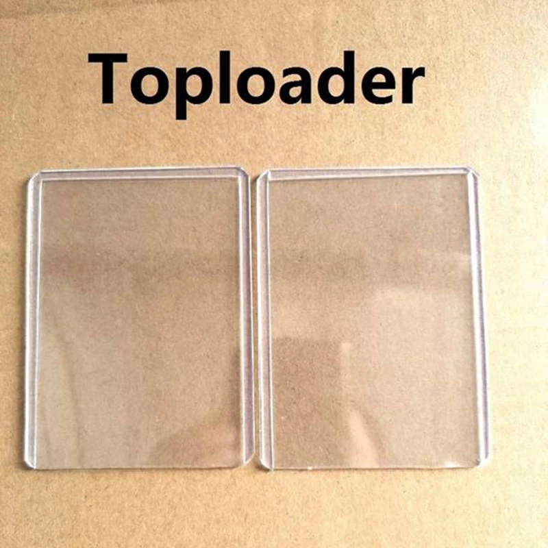 2025 Trend 50Pcs Holder Toploaders And Clear Sleeves For Collectible Trading Basketball Sports Cards 35PT Rigid Plastic