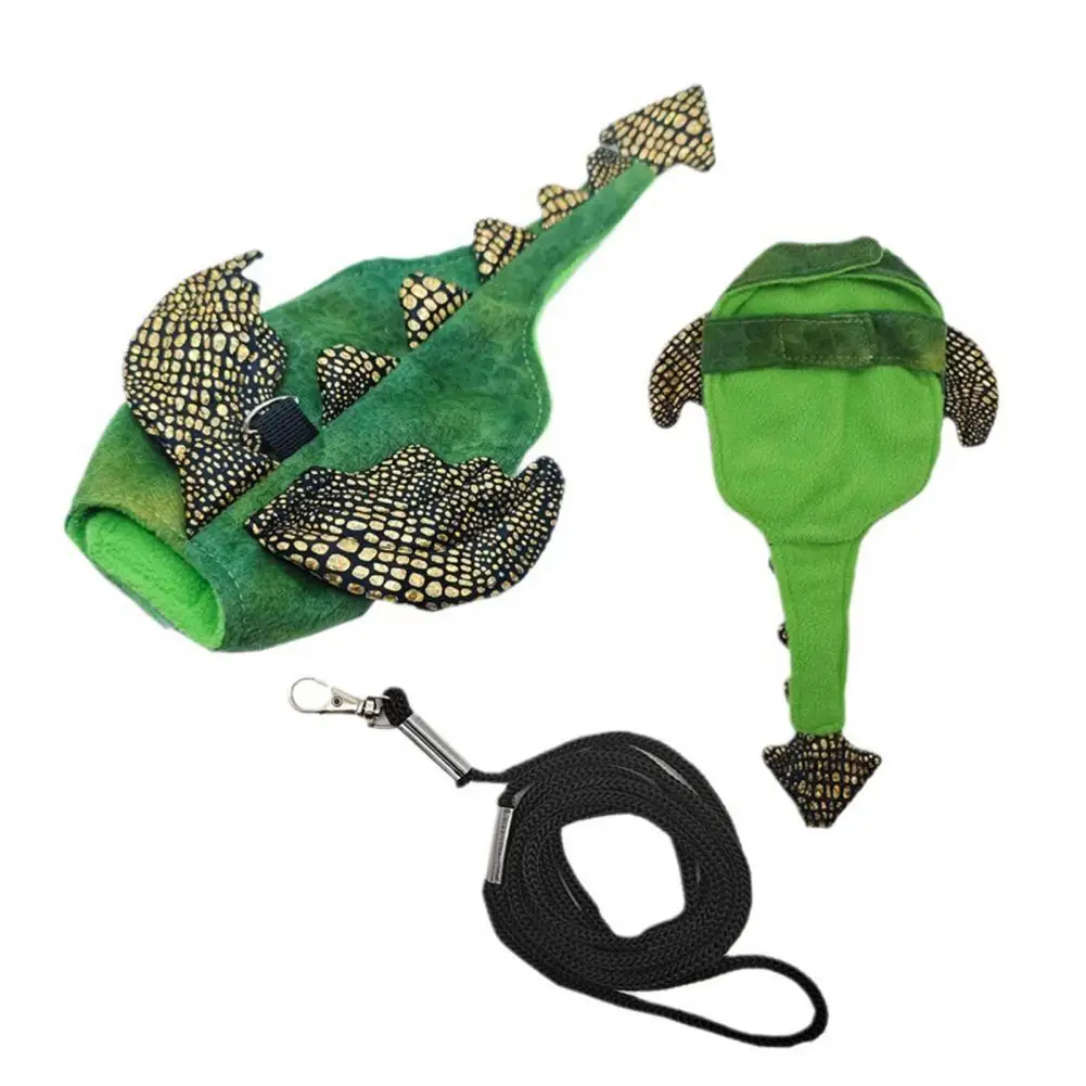 Portable Pet Costume Adorable Costume Funny Dragon T-shirt Vest for Pet Lizards Adjustable Breathable Stylish Small Outfit Pet