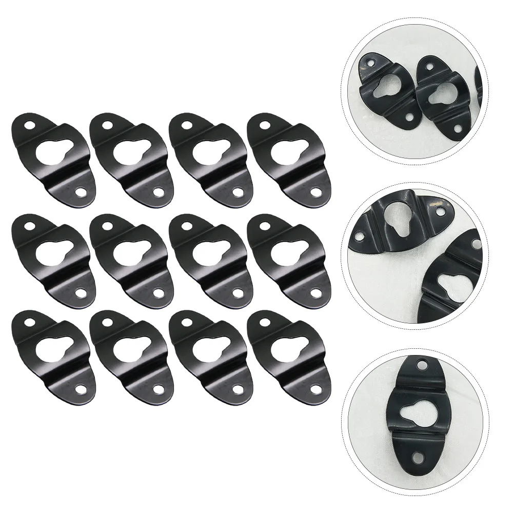 

20Pcs Hanger Plate for Surround Speaker High Grade Iron Wall Mount Hook Bracket for Speaker Accessories Home Audio Setup
